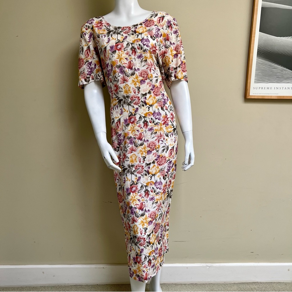 Vintage Floral Maxi Dress